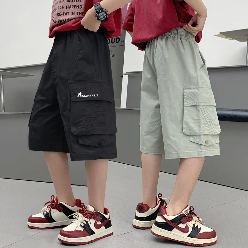 男童短裤夏季薄款五分裤儿童夏装休闲工装裤中大童男孩帅气中裤潮