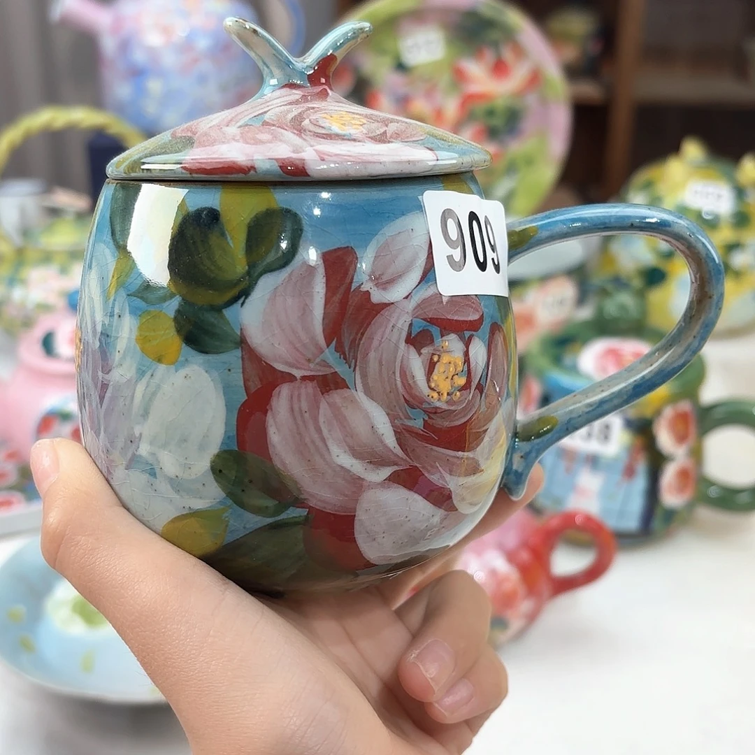 景德镇手绘高温釉下彩陶瓷茶具