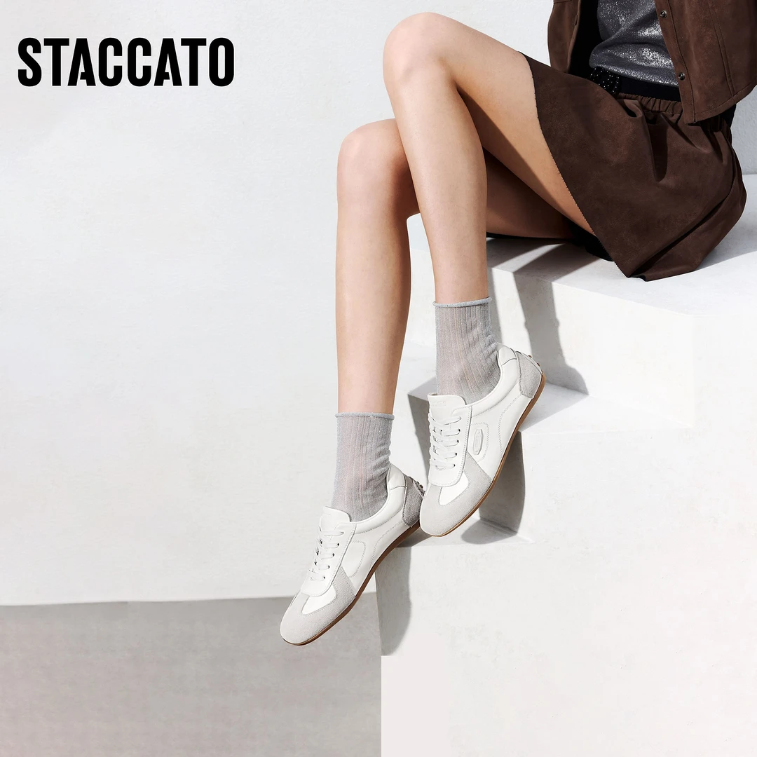 思加图2025春季新款小金豆德训鞋阿甘鞋S9581AM5