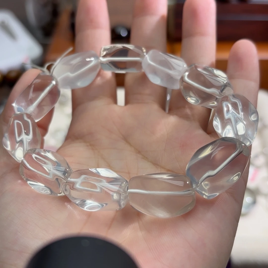未镶嵌手链水晶奶白晶