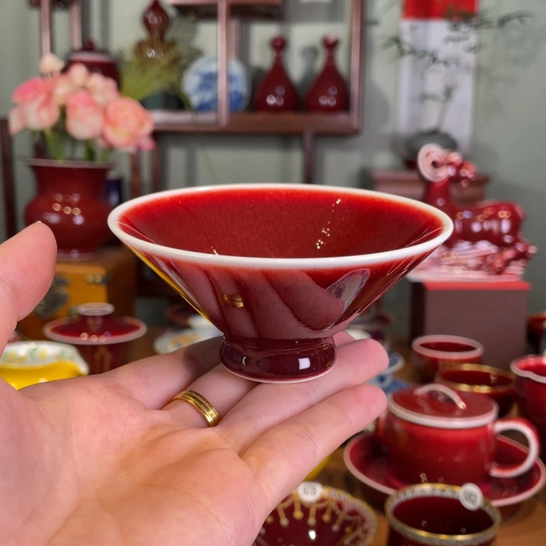 苏*伟清欢雅玩原矿郎红福利杯