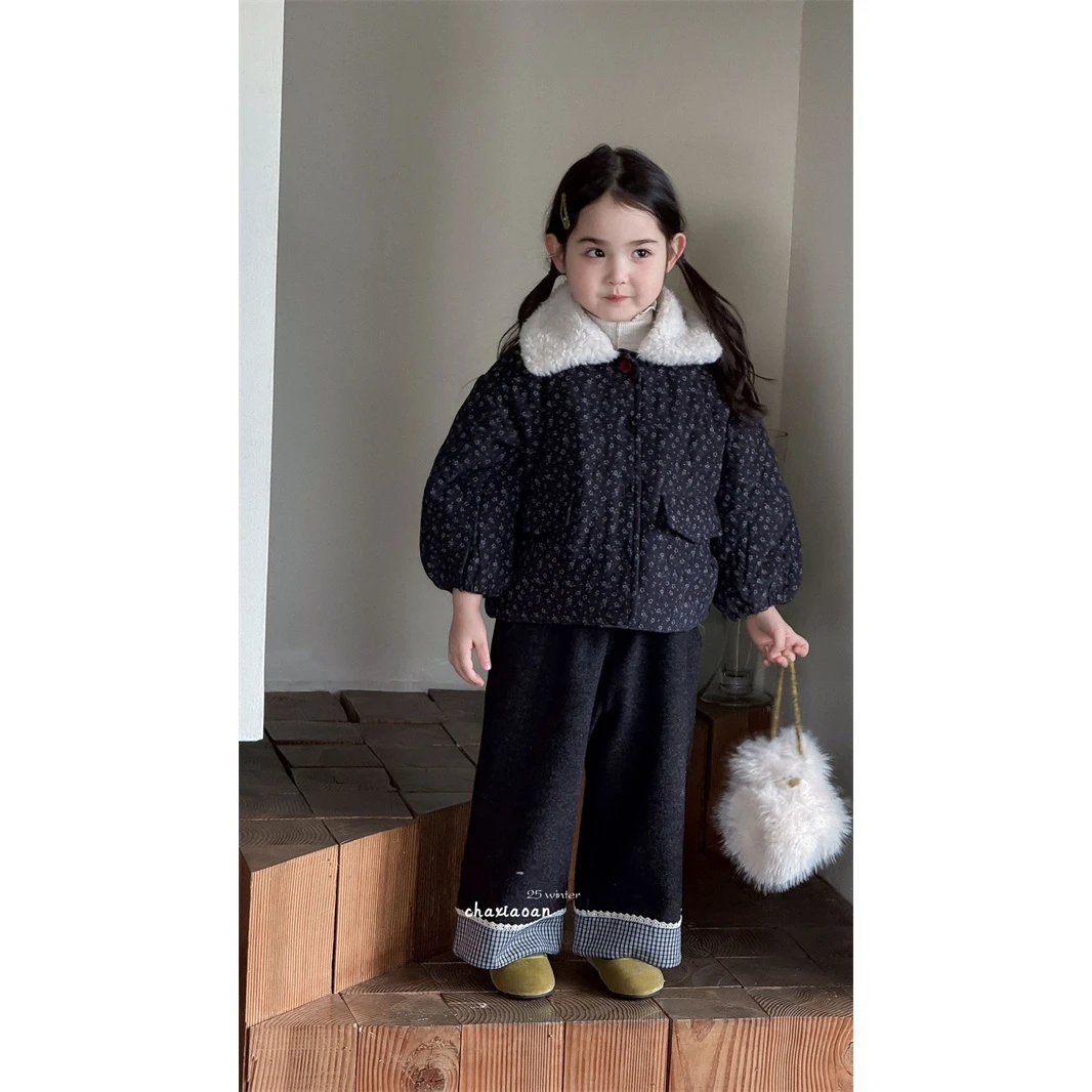 茶小安·25冬~绗棉外套X53158（童装汉服）碎花