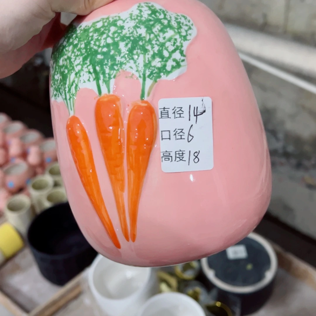 有孔，陶瓷花盆满10米包邮发货