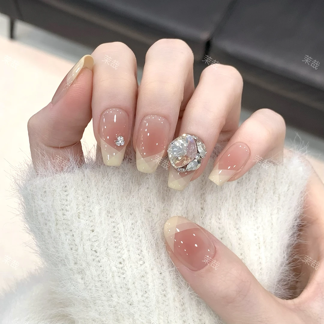 茉哉一珞【向云端】纯手工定制美甲拆卸穿戴甲A3720