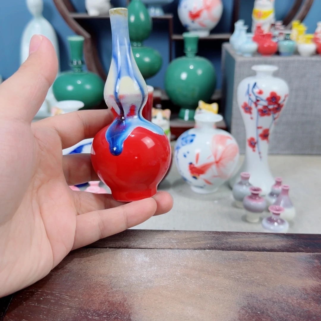 陶瓷手工小花器摆件