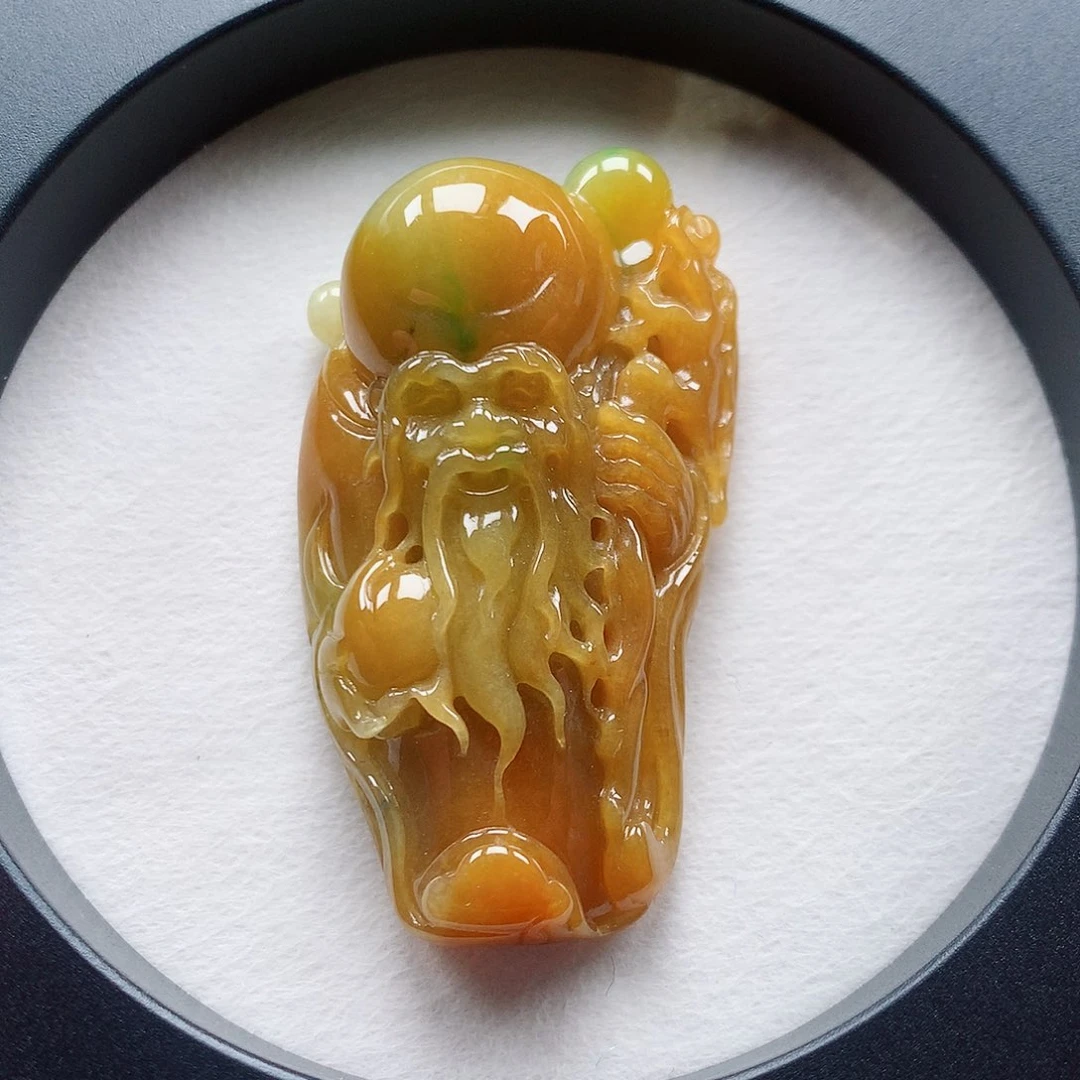 翡翠颈饰未镶嵌寿星