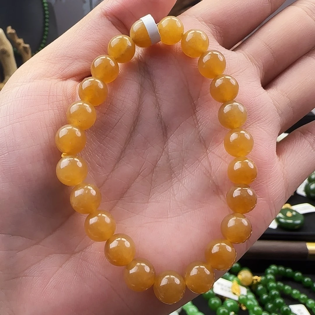 手串未镶嵌和田玉（糖玉）