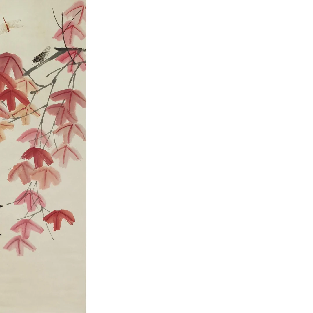 【辽拍】V250709-2-500《花虫》（3平尺) 纸本镜片  DD19