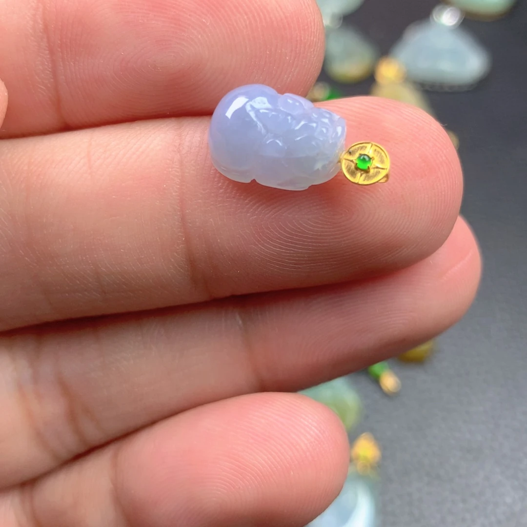 【闪购商品】翡翠18K金镶嵌颈饰翡翠