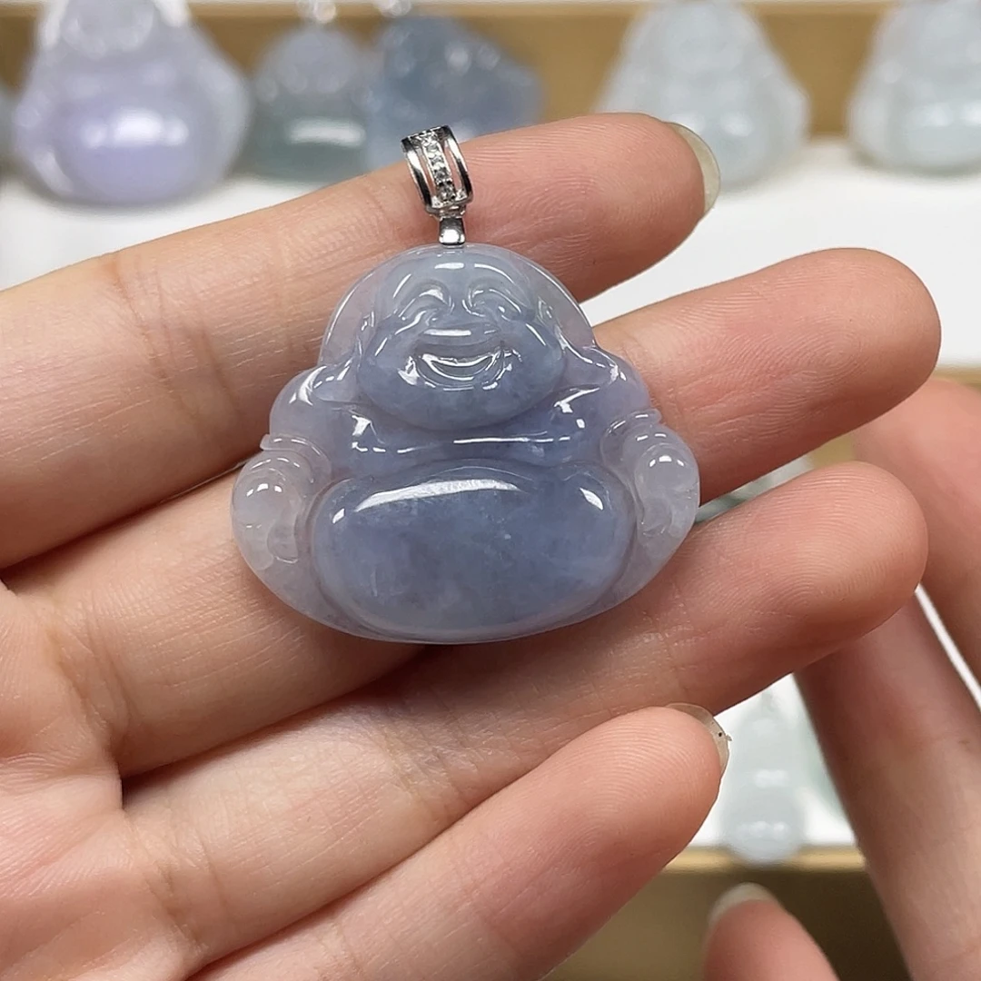 颈饰未镶嵌翡翠天然翡翠佛公吊坠一件18号