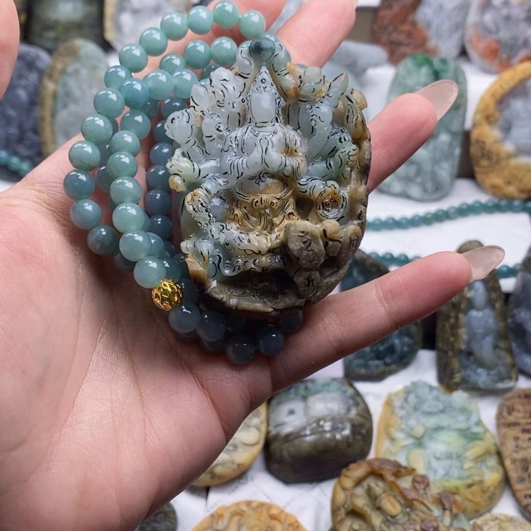 未镶嵌定制翡翠༺****༻定制挂件专属链接