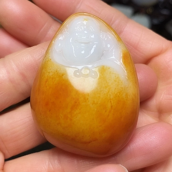 水***财和田玉未镶嵌挂件