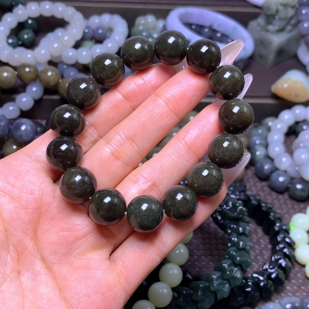 和田玉未镶嵌手串卡14