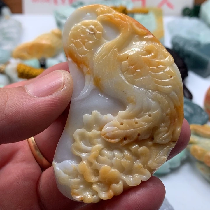 颈饰未镶嵌翡翠保真天然a货翡翠