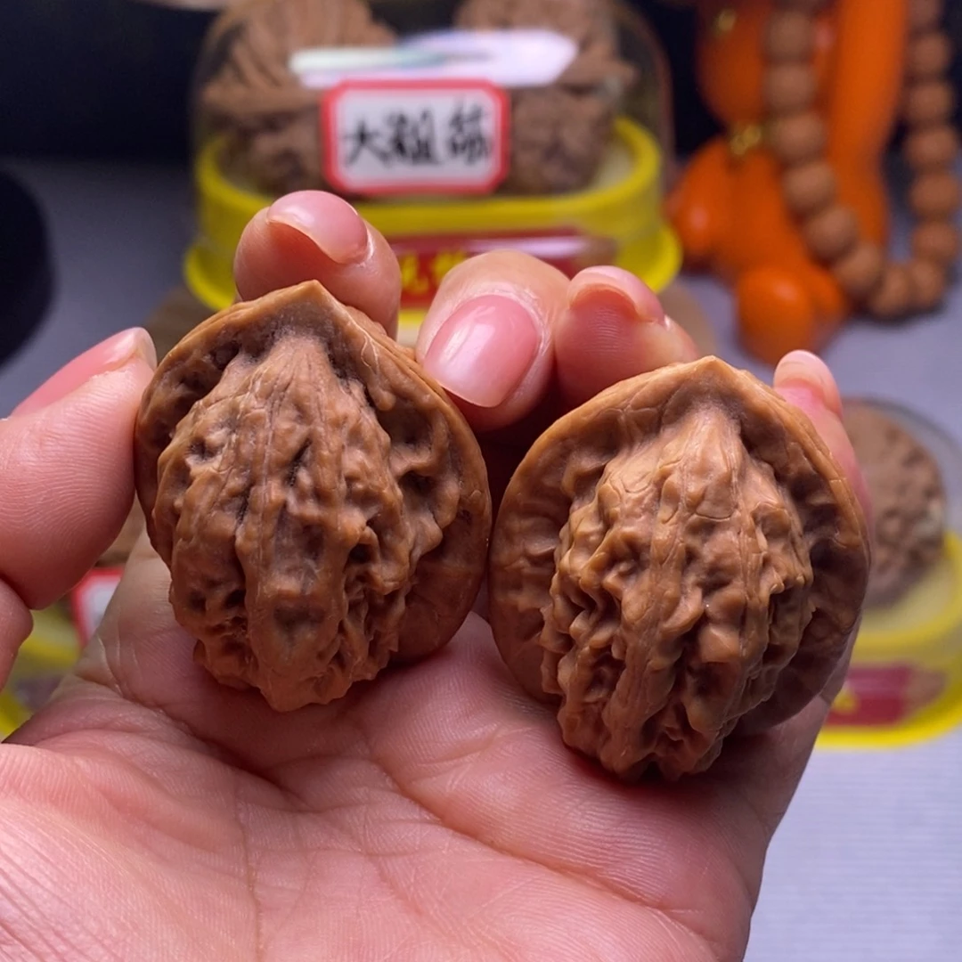 把件文玩核桃018大红袍36尺全品