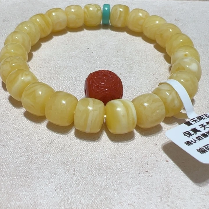 未镶嵌蜜蜡手链如***^