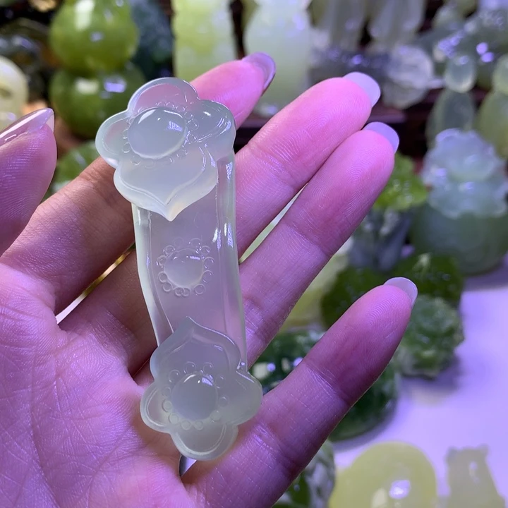 岫玉未镶嵌手把件