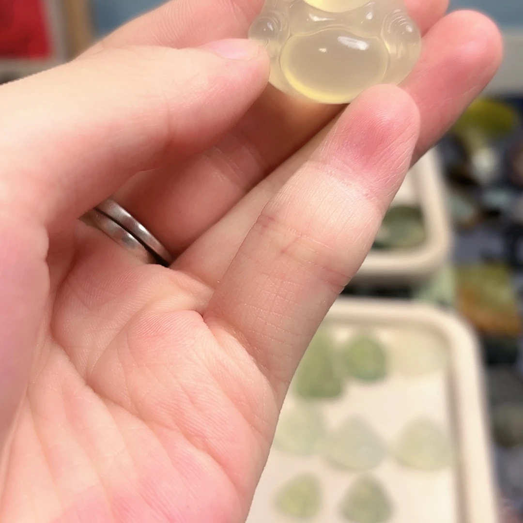 蛇纹石玉合金颈饰