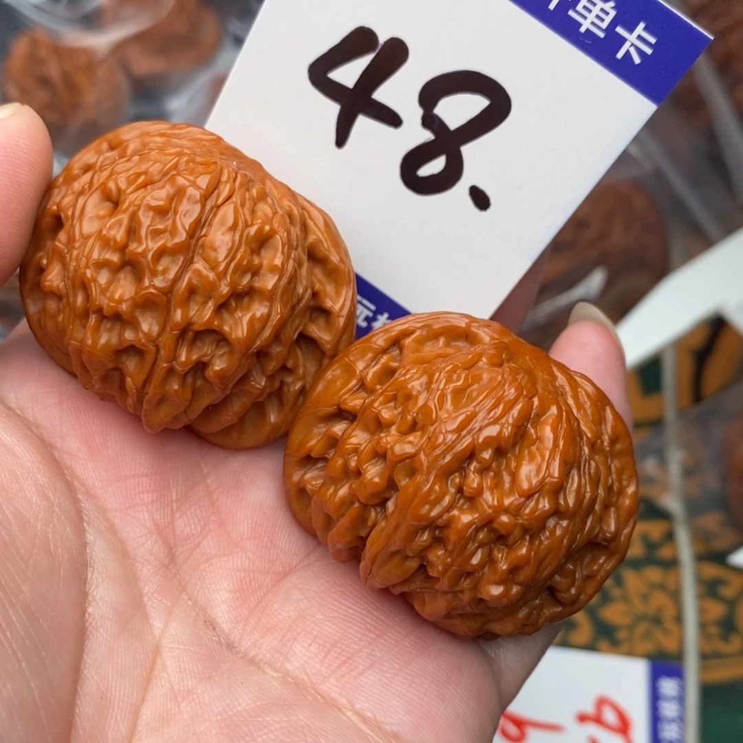 把件文玩核桃磨盘狮子头42