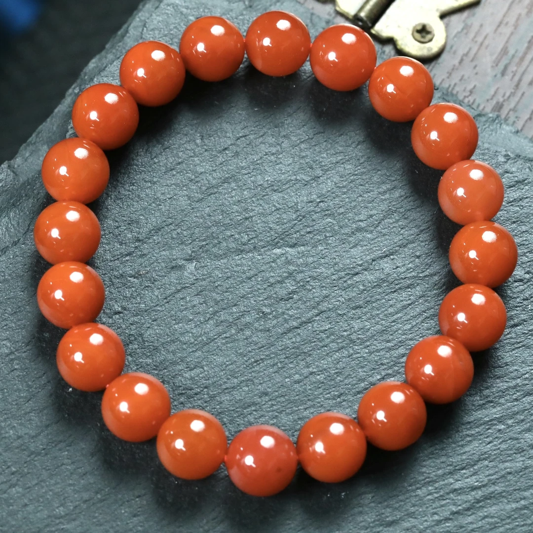 南红手串 匡氏珠宝 保山南红手串9mm+ BYL-NHY148(多样性发货)