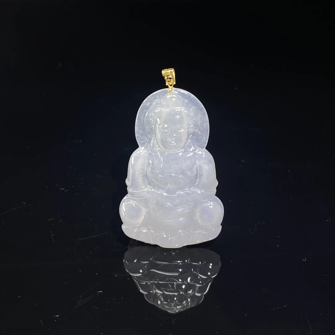 FC9天然缅甸A货18k观音/800006/保利厦门拍卖