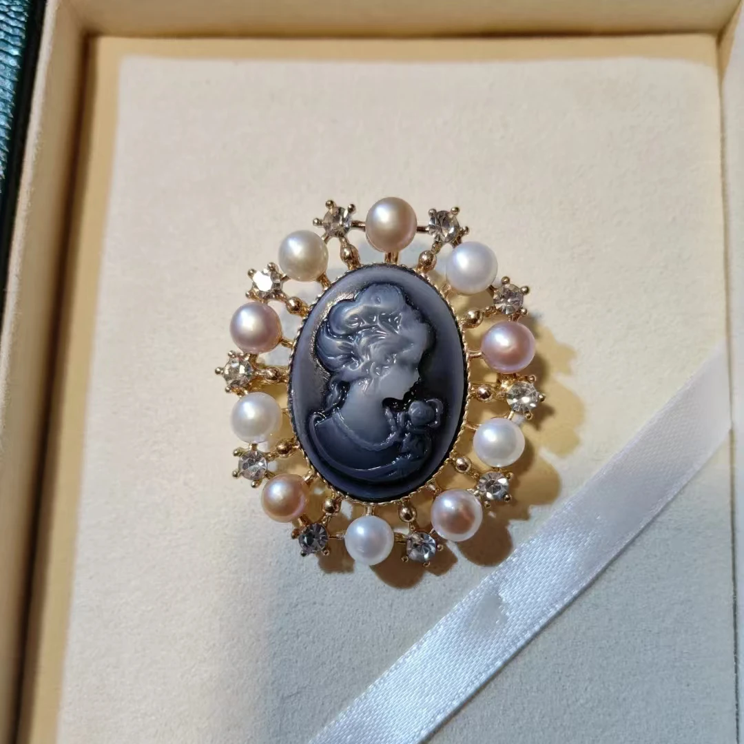 【宠粉福利】淡水珍珠三件套（胸针、戒指、手镯）非基地不带证