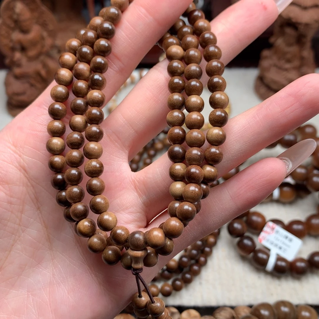 檀香木手串/手链老山檀香0.6奶香黑肉