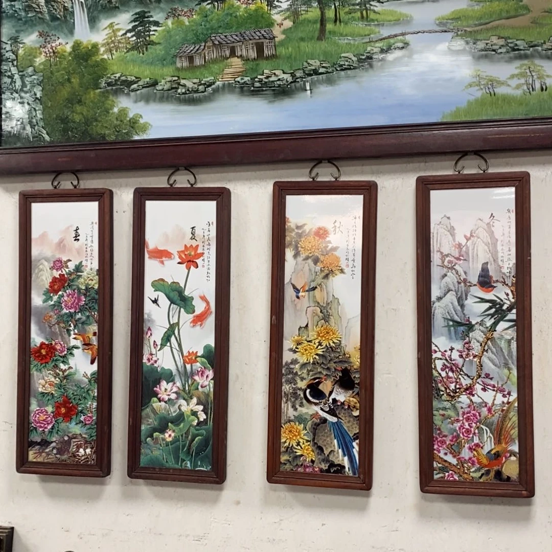 瓷片80*28*4 景德镇瓷板画柴窑烧制