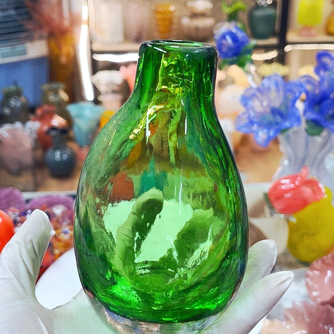 琉璃花瓶家悦琉璃工艺品不完美