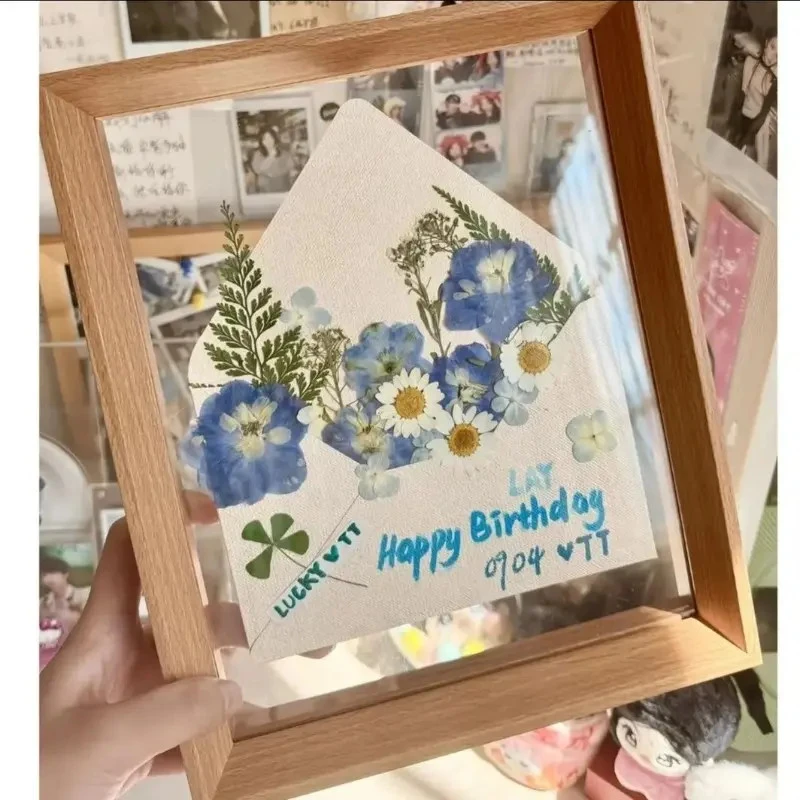 相框信封压干花制作材料包装贺卡质感diy手工精致生日礼物送朋友