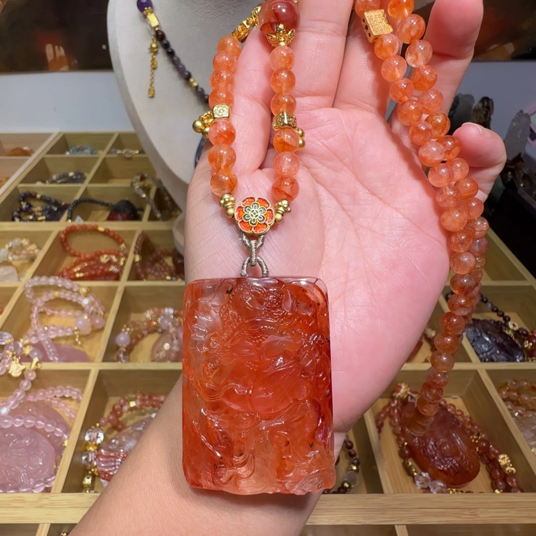 水晶颈饰未镶嵌九尾狐