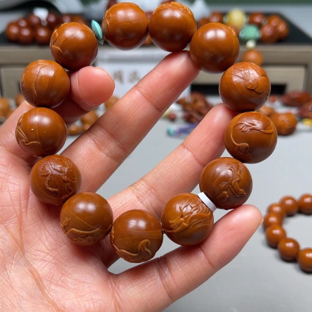 吊坠橄榄核观心手串