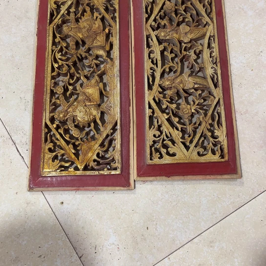 浮***风香榧木木雕.花板.家具.古建构件.卡子花.结子