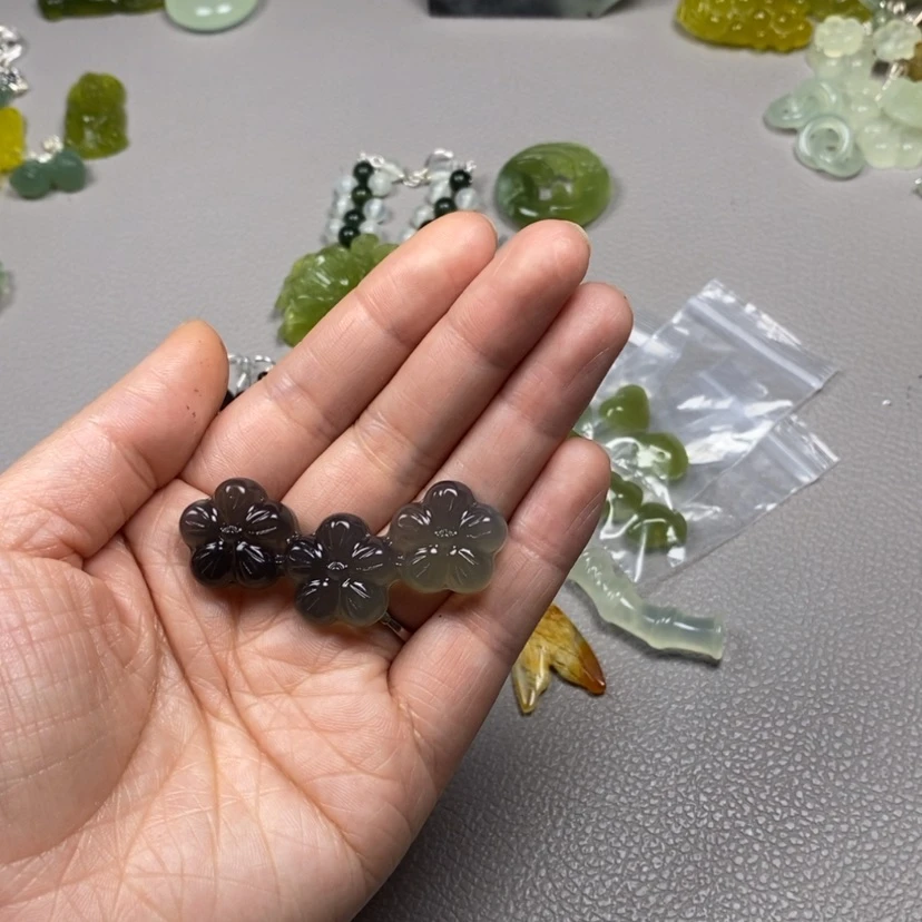 【闪购商品】蛇纹石玉挂件耳饰耳环项链未镶嵌