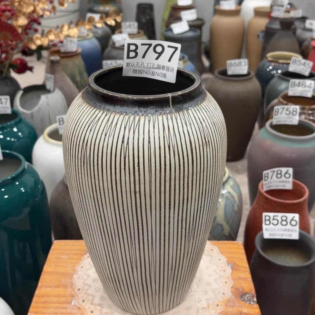 摆件口裂797 景镇镇陶瓷花瓶高27口9.5