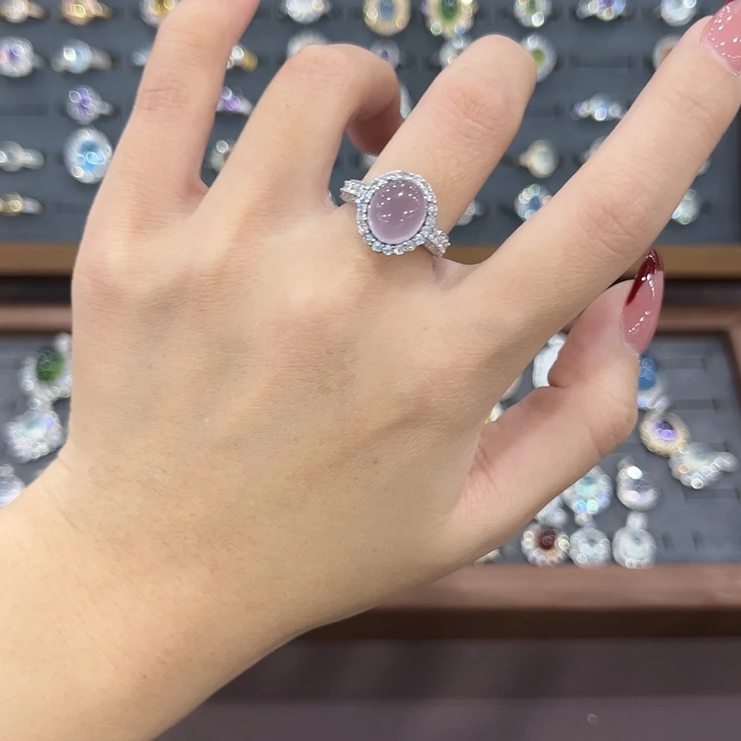 蛇纹石玉银S925镶嵌饰品