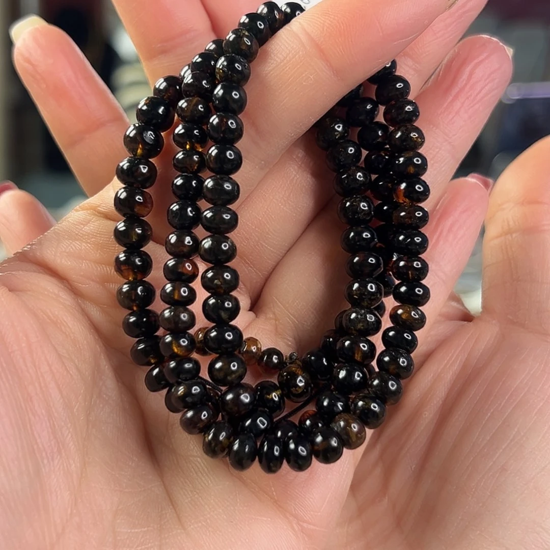 琥珀裸石未镶嵌海***下抚顺琥珀20058