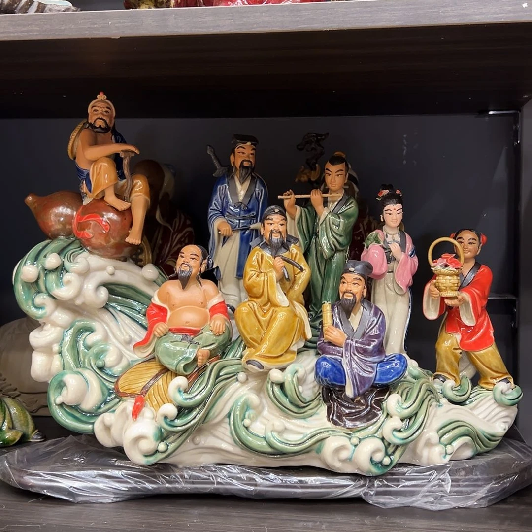 八仙陶瓷工艺品摆件