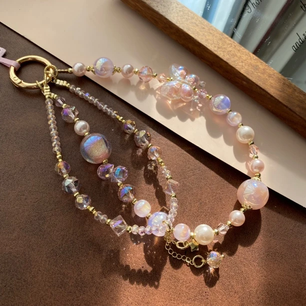 2865蝴蝶双链新款原创手机链