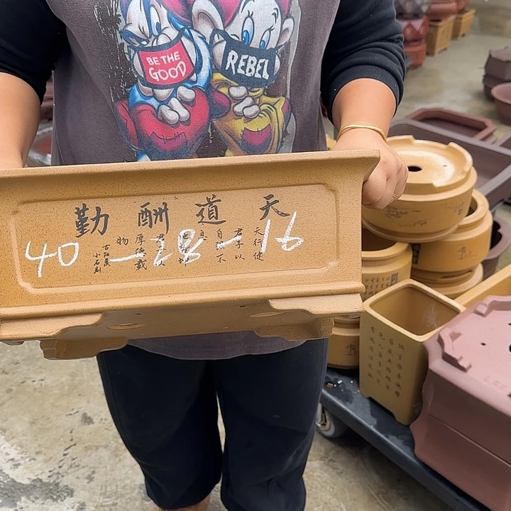 紫砂花盆与恍恍惚惚家的小
