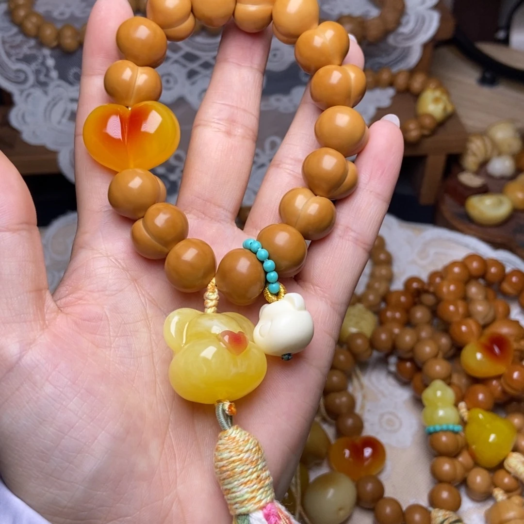 吊坠猴头核桃高定屁桃15➕定制手持