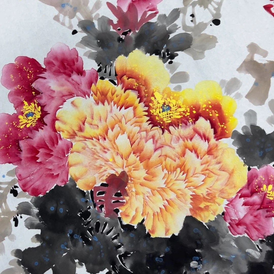 国画国画老师手绘作品