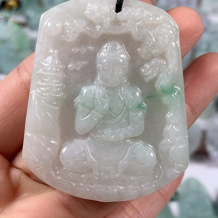 颈饰未镶嵌翡翠阿尼陀佛福利卡厚8