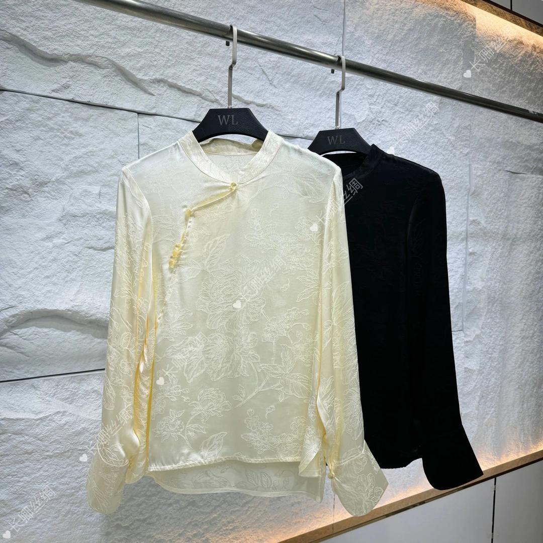 原创设计师新中式上衣打底女外套长袖小衫百搭