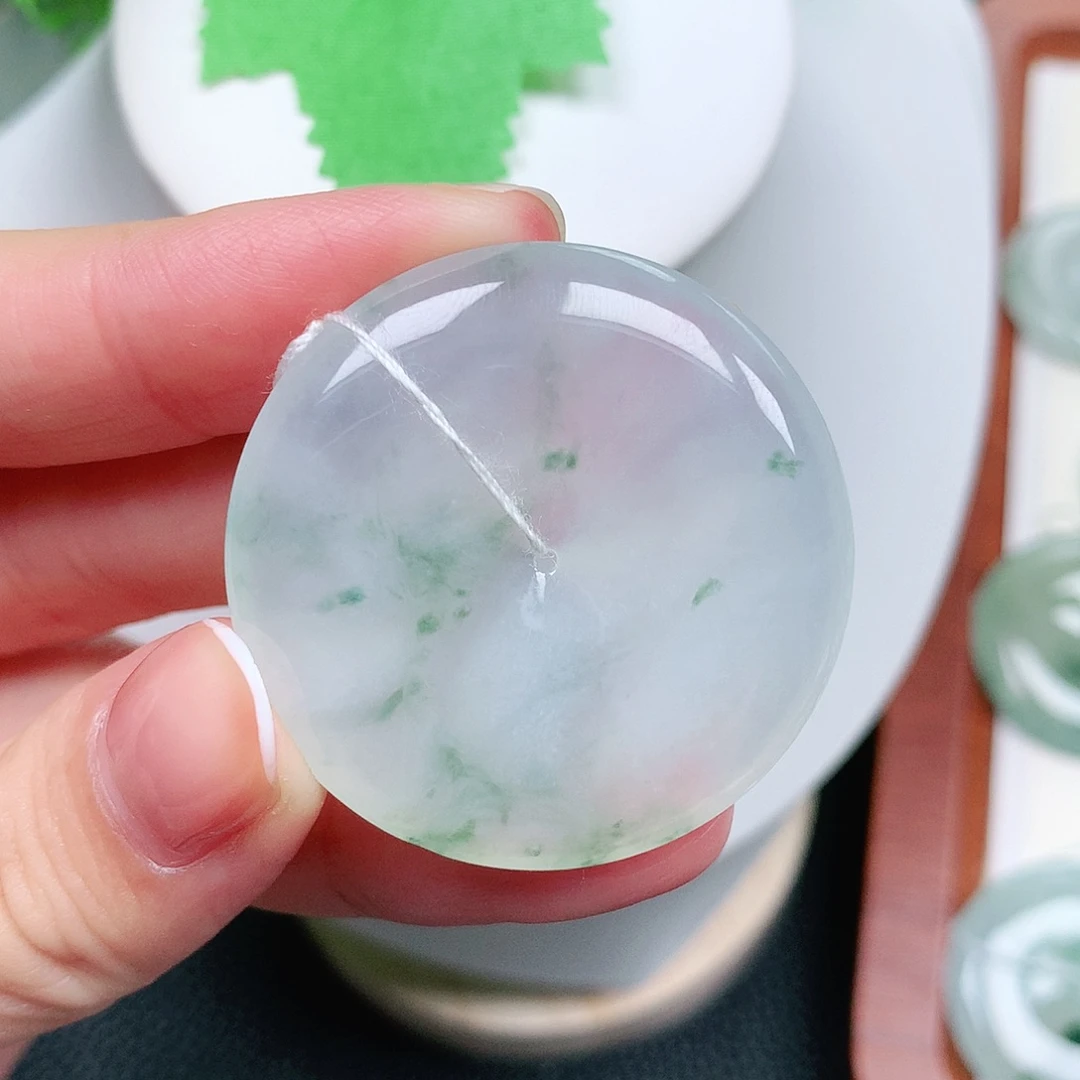 翡翠未镶嵌颈饰平安37-6.3