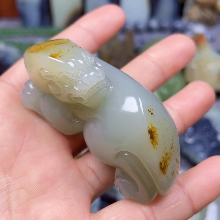 和田玉未镶嵌挂件