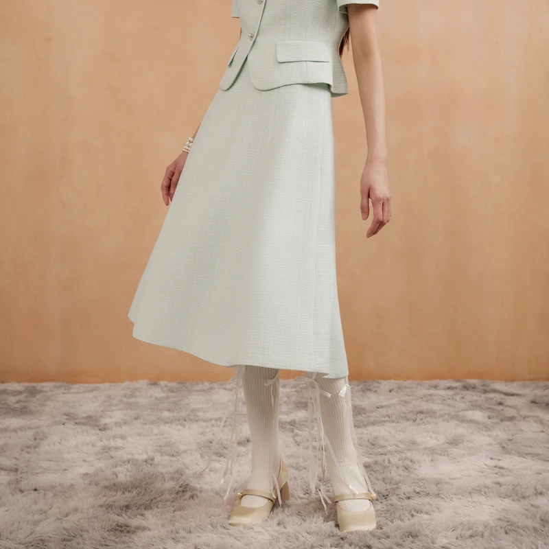 LIME/莱茵【自由绽放】夏季商场同款千金名媛半裙多色LDGB5BWSK312