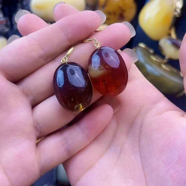 琥珀银S925镶嵌裸石