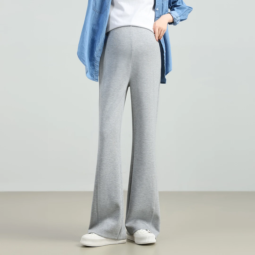 喇叭孕妇裤显瘦直筒宽松休闲百搭时尚高弹微喇秋季新款托腹长裤