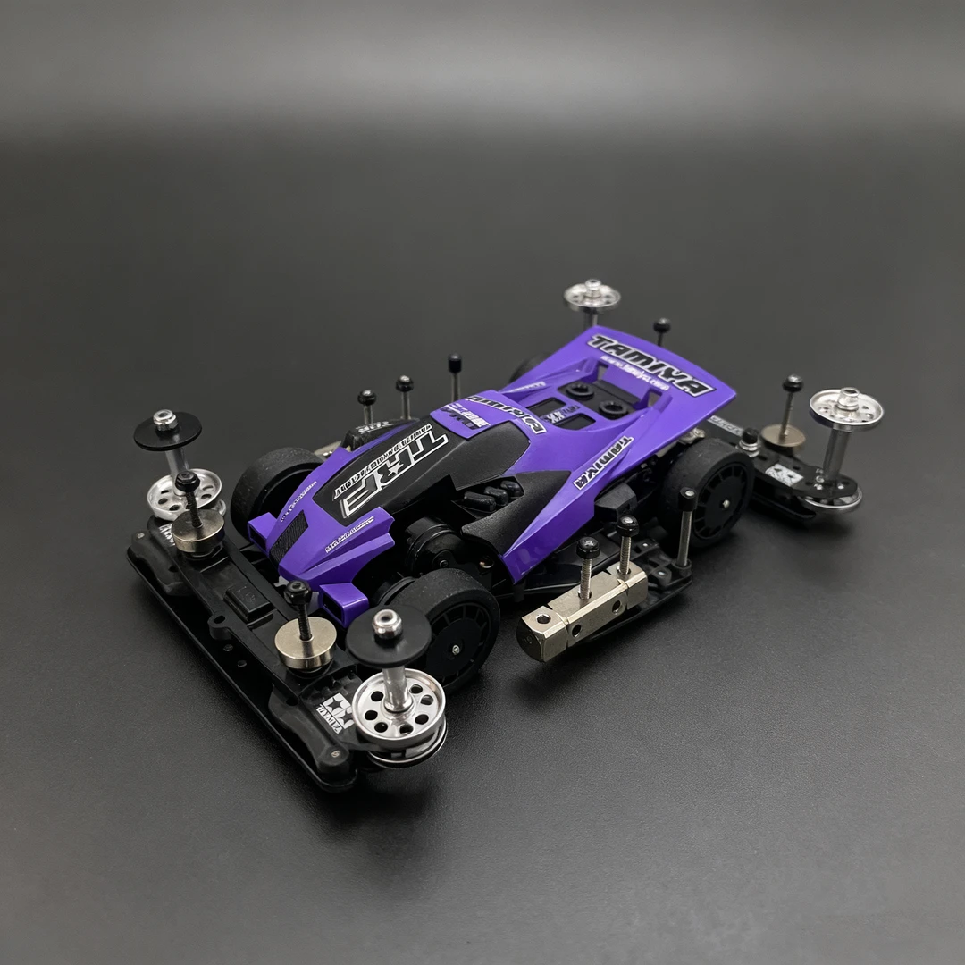 迷你四驱车改装成品手绘桃太郎含龙头凤尾免安装适合比赛收藏